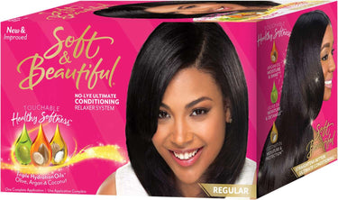 Soft & Beautiful No-Lye Ultimate Conditioning Relaxer System – Regular - ANNS BEAUTY SUPPLY